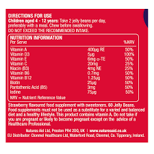 Medicalls_Natures Aid Mini Drops Jelly Beans Multivitamin Strawberry Flavour 60 Beans-2